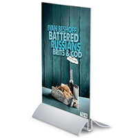 14" x 11" CRESCENT BASE UPRIGHT SIGN POSTER DISPLAY 