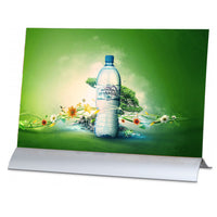Crescent Base Counter Top Displays 14" Wide x 11" High (Upright Base) | With Acrylic Overlays