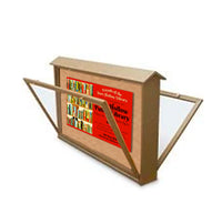 Double Sided 48x36 Enclosed Bulletin Message board is Weather Proof, comes in multiple colors