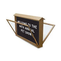 Free Standing Double Sided 48x36 Enclosed Letter Message board is Weather Proof, comes in multiple colors