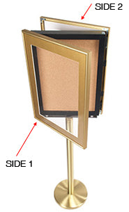 18 x 24 Designer Bulletin Board SwingStand (2-Sided) Metal Frame