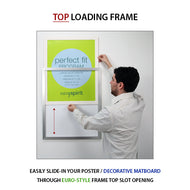 Designer 20x30 Slide In Frame for Posters with 4 Matboard –  PosterDisplays4Sale