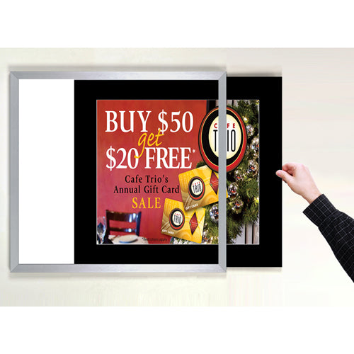 Designer Euro Style Slide In Picture Frame for Posters 24x30 + 3 Wide –  Displays4Sale