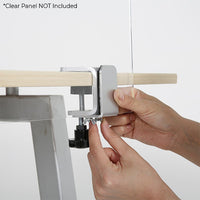 Desk Edge C-Clamp Kit for Sneeze Guard Partitions | Acrylic Panels NOT Included