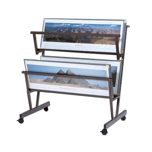 DUAL TRAY ART BINS - TOP TRAY HOLDS 15-20 POSTER SLEEVES, BOTTOM TRAY HOLDS 30-40 POSTER SLEEVES