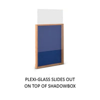 PLEXI-GLASS FRONT SLIDES OUT ON TOP OF BOARD