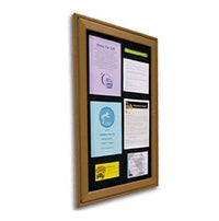 24x36 Wall Indoor Bulletin Board Info Center is available in 6 Plastic Lumber Finishes