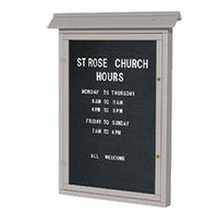 28x42 Wall Outdoor ULTRA SIZE Letter Board Info Center is available in 6 Plastic Lumber Finishes