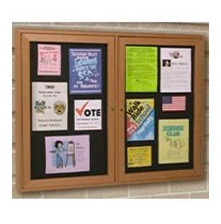 48x36 Wall Indoor Bulletin Board Info Center is available in 6 Plastic Lumber Finishes