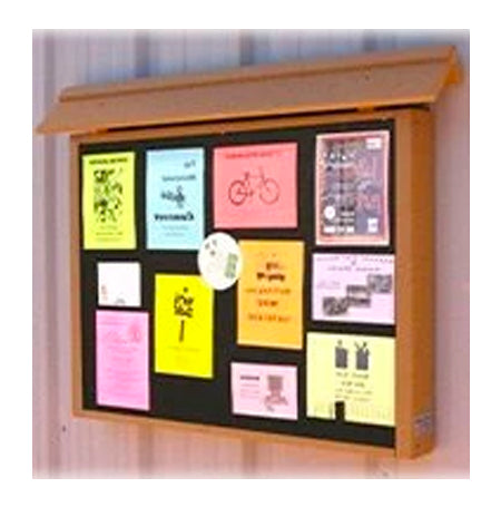 24x36 ECO-Design Indoor Bulletin Board Single Door in 6 Faux Wood Finishes  – PosterDisplays4Sale