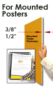 EXTRA DEEP 12 x 36 Poster Snap Frames (1 5/8" Profile for MOUNTED GRAPHICS)