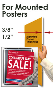 EXTRA LARGE - EXTRA DEEP 24 x 72 Sign Holder Snap Frames (1 5/8" Profile for MOUNTED GRAPHICS)