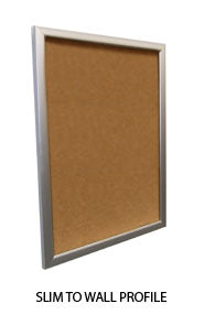 Extra Large 36 x 96 Super Wide-Face Enclosed Bulletin Cork Board SwingFrames