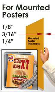 Extra Large 48 x 96 Poster Snap Frames (2 1/2" Profile for MOUNTED GRAPHICS)