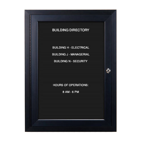 Indoor Extra Large Enclosed Letter Boards | Metal display Case with Large Single Locking Door