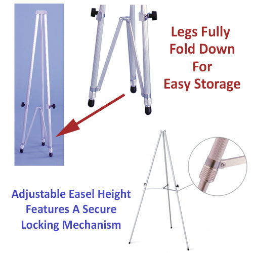 Extra Large Lightweight Aluminum Display Easels