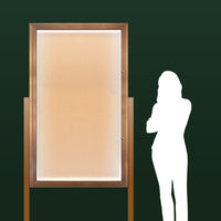 Extra Large Outdoor Enclosed Bulletin Board with Posts | Single Door Display Cases in 15+ Sizes