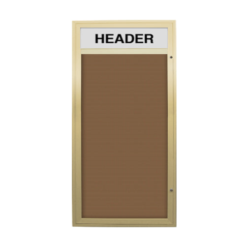 48x72 Large Outdoor Poster Cases with Header (Single Door)