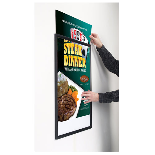 TOP LOADING FRAME for LARGE POSTERS (SLIM to WALL)