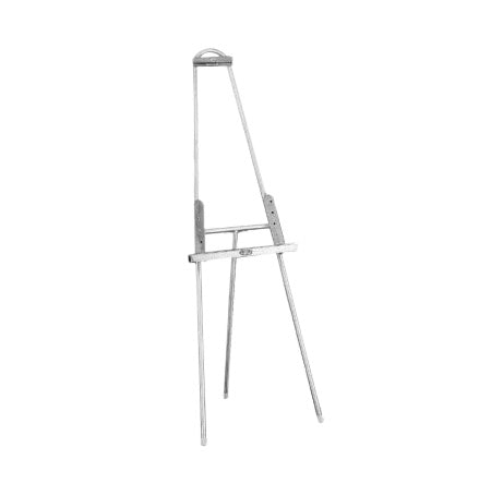 Brushed Stainless Steel Easel Angled Floor Stand 24 Wide x 67 High