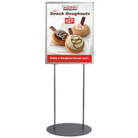 22 x 28 Large poster, double sided with easy slot loading frame design.