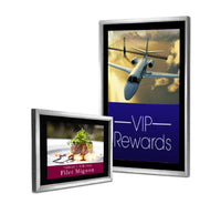 Touch of Class 30x40 Hospitality Wall Poster Frame + Black Velour + Satin Aluminum Finish