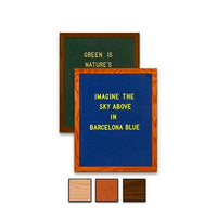 16x20 Wood Frame Blue or Deep Green Felt Letter Boards with Changeable Letters
