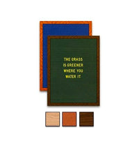 18x24 Wood Frame Blue or Deep Green Felt Letter Boards with Changeable Letters