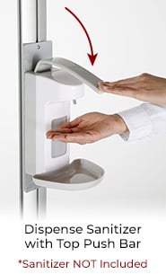 8.5x11 Snap Frame Sign Holder with 16.9oz Hand Sanitizer Dispenser