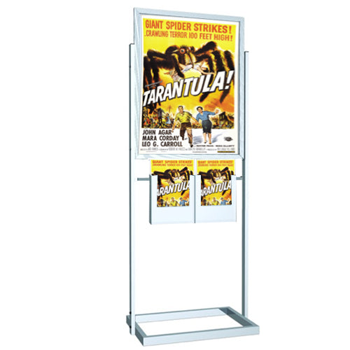 22 x 28 FRAME IN VERTICAL FORMAT WITH 4 CATALOG HOLDERS (SHOWN in SILVER)