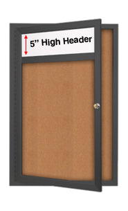 Indoor Menu Cases with Header for 11" x 17" Portrait Menu (Radius Edge) Sizes