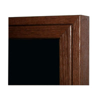 Wood Framed Dry Erase Black Marker Board Display Case with Mitered Corners