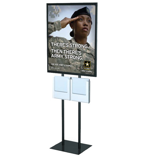22 x 28 FRAME IN VERTICAL FROMAT WITH 2 CATALOG HOLDERS (SHOWN in BLACK)