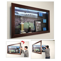 OUR ENCLOSED 1 INCH WOOD LED LIGHTED SHADOWBOXES CAN BE BUILT LANDSCAPE