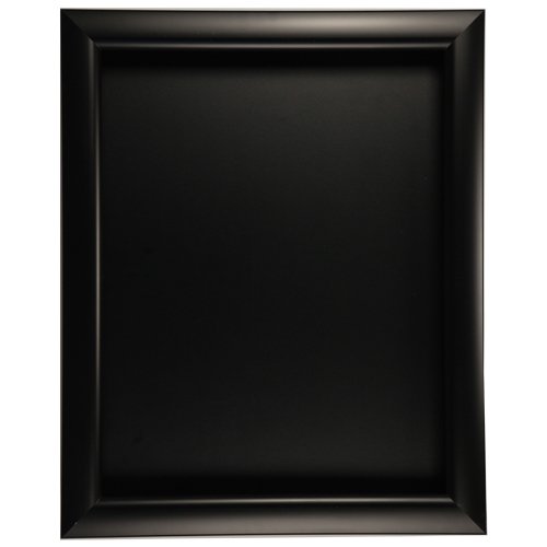 SUPER WIDE FACE LARGE SHADOWBOX SWINGFRAME with 1" INTERIOR DEPTH (SHOWN in SATIN BLACK FRAME WITH BLACK INTERIOR)
