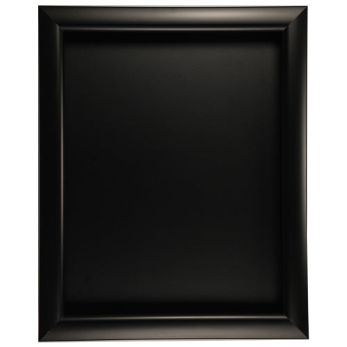 SUPER WIDE FACE LARGE SHADOWBOX SWINGFRAME with 4" INTERIOR DEPTH (SHOWN in SATIN BLACK FRAME WITH BLACK INTERIOR)