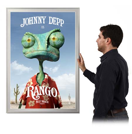 Classic Movie Poster Frames 24x36 | 6 Metal Poster Display Frame Finishes with Matboard + Custom Sizes