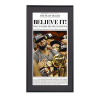 Cleveland Cavaliers 2016 NBA Champions Newspaper Metal Display Frame