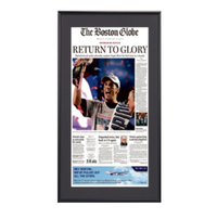 New England Patriots Superbowl 49 Newspaper Metal Display Frame