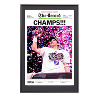 New York Giants Superbowl 46 Custom Metal Newspaper Frame