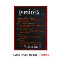 11x17 MAGNETIC BLACK CHALK BOARD with PORCELAIN ON STEEL SURFACE (SHOWN IN PORTRAIT ORIENTATION)