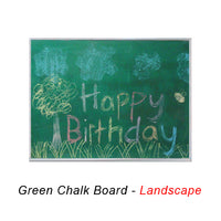 18x36 MAGNETIC GREEN CHALK BOARD with PORCELAIN ON STEEL SURFACE (SHOWN IN LANDSCAPE ORIENTATION)