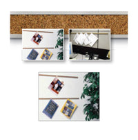 Aluminum Framed Bulletin Board CORK BARS (48" Length) (Silver Trim)