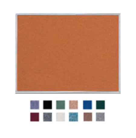 Value Line 48x96 Metal Frame Cork Bulletin Board (Open Face with Silver Trim)