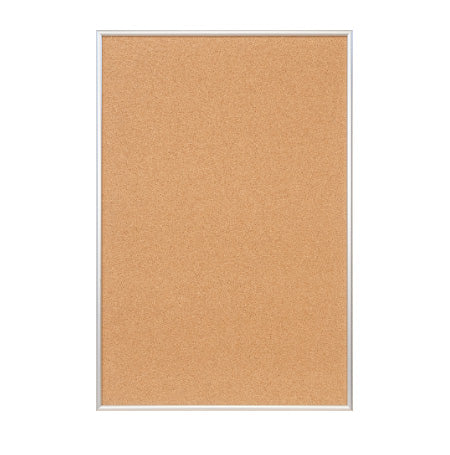Access Cork Board™ 12"x18" Open Face Recessed Shadow Box Style Designer 43 Metal Framed Recessed Cork Bulletin Board