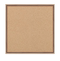 Access Cork Board™ 48"x48" Open Face Shadow Box Style Designer 43 Metal Framed Recessed Cork Bulletin Board