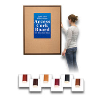 30 x 40 Access Cork Board™ Open Face Wood 353 Framed Bulletin Board