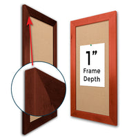 Bold Wide Wood Frame 20"x30" Profile Has an Overall Frame Depth of 1"