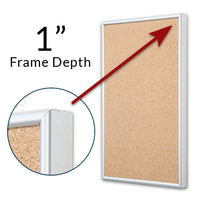 Classic Metal Frame Rounded Profile is 3/8" Wide with Mitered Corners | Frame Depth 1"