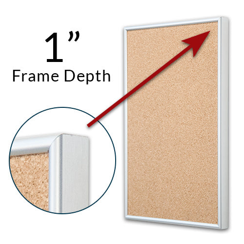 Classic Metal Frame Rounded Profile is 3/8" Wide with Mitered Corners | Frame Depth 1"